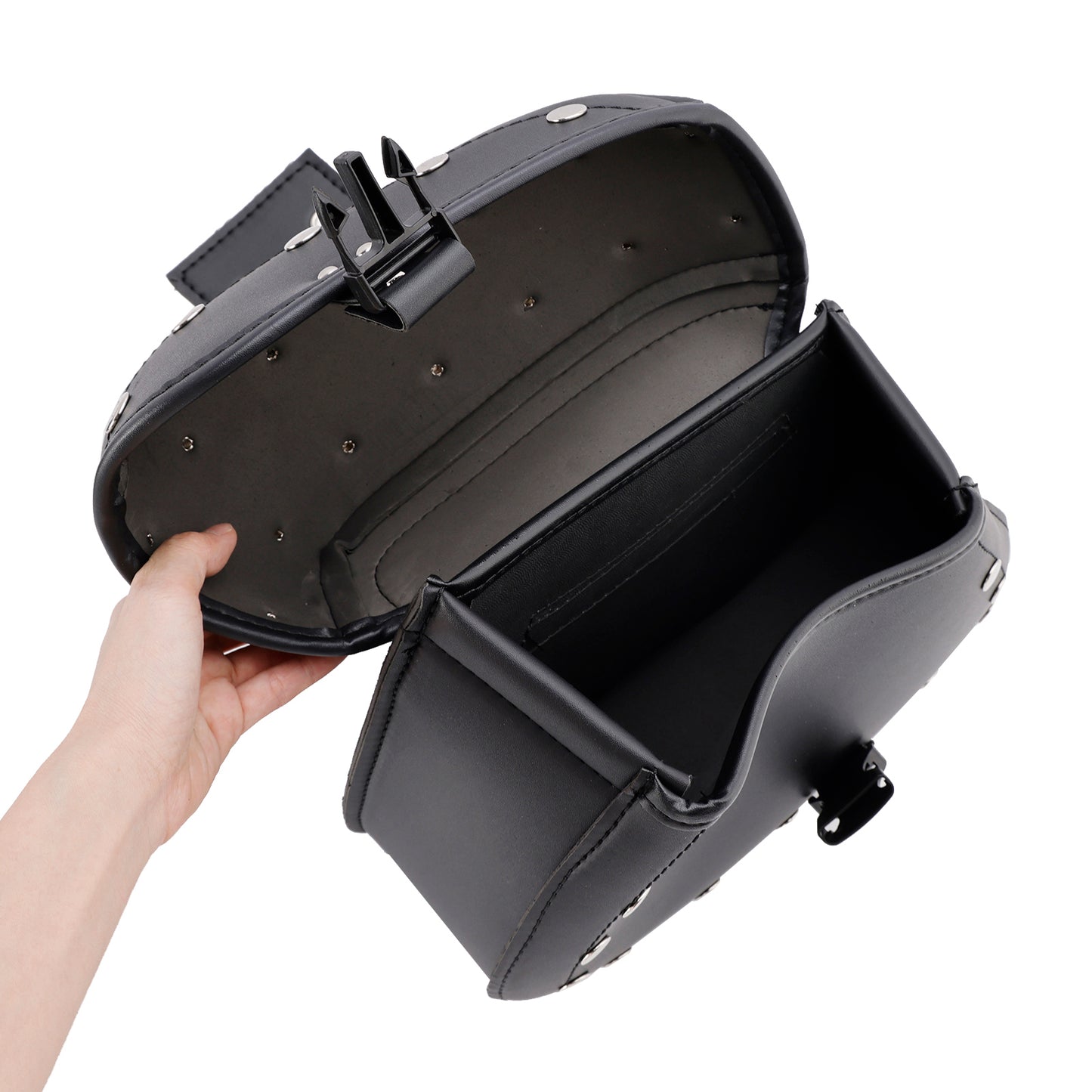 Tail Bag Side Saddlebag Tail Bag Luggage Pouch Storage Black 22L For Motorbike
