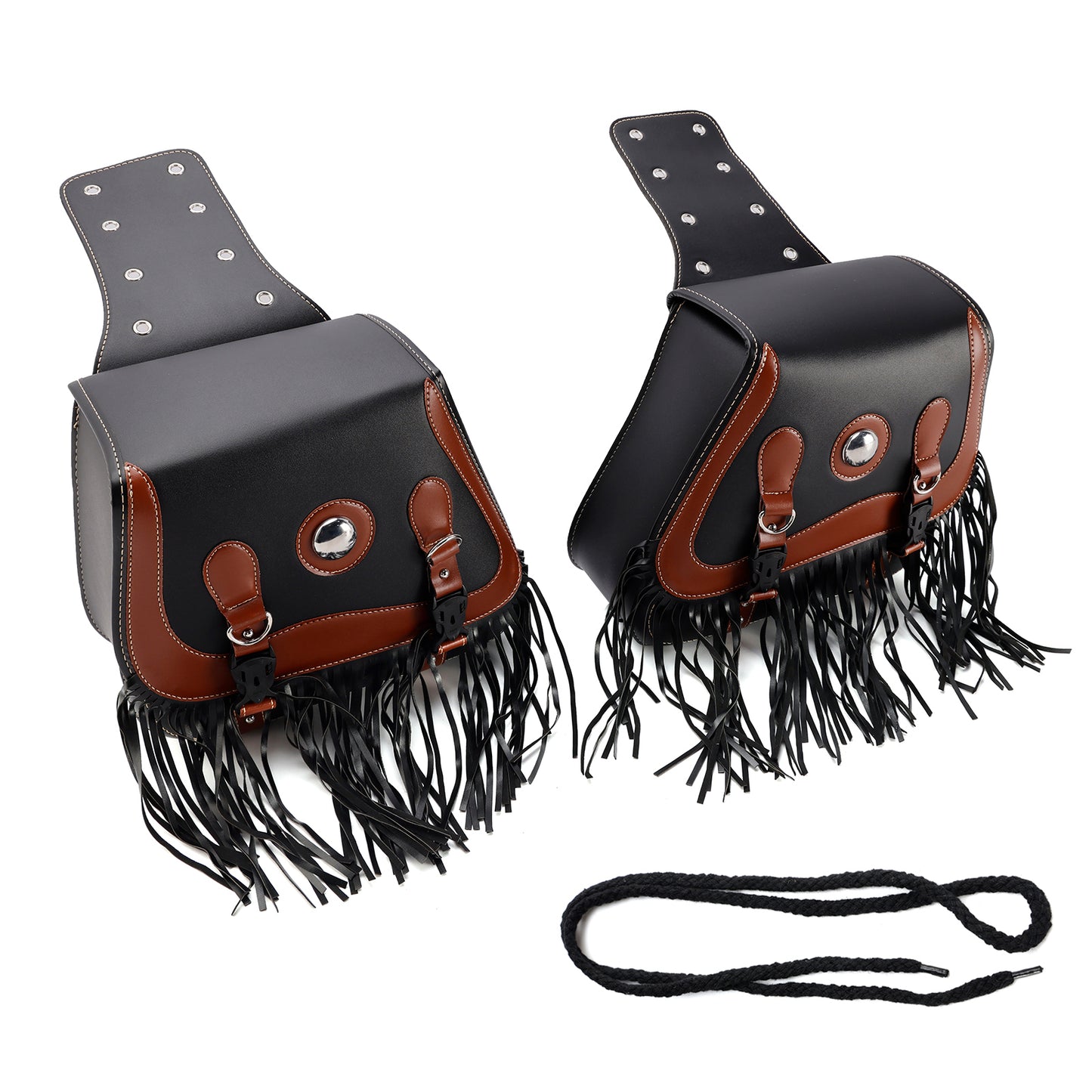 Tail Bag Side Saddlebag Tail Bag Luggage Pouch Storage Black 26L For Motorbike