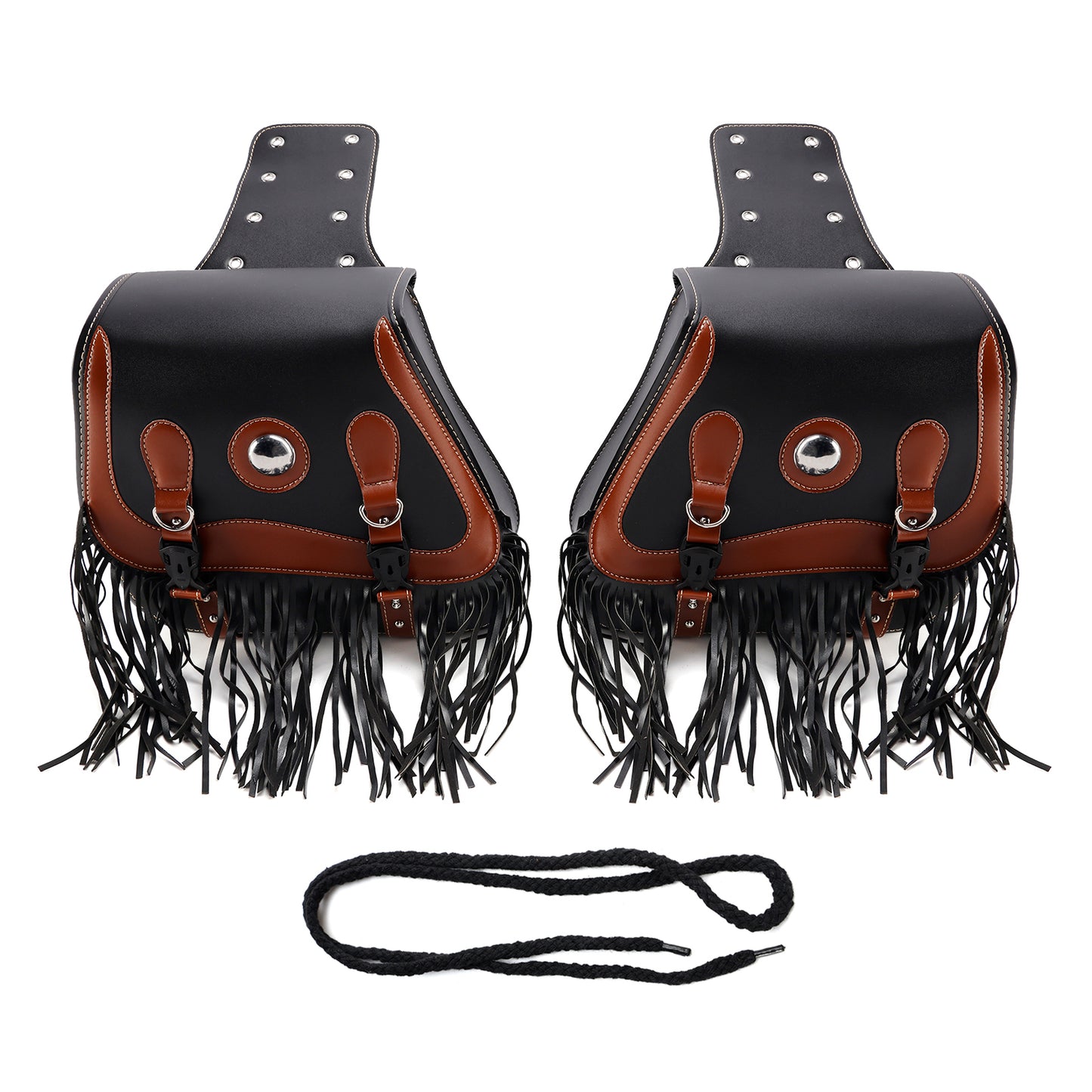 Tail Bag Side Saddlebag Tail Bag Luggage Pouch Storage Black 26L For Motorbike