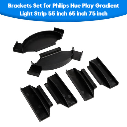 Brackets Set for Philips Hue Play Gradient Light Strip 55 inch 65 inch 75 inch