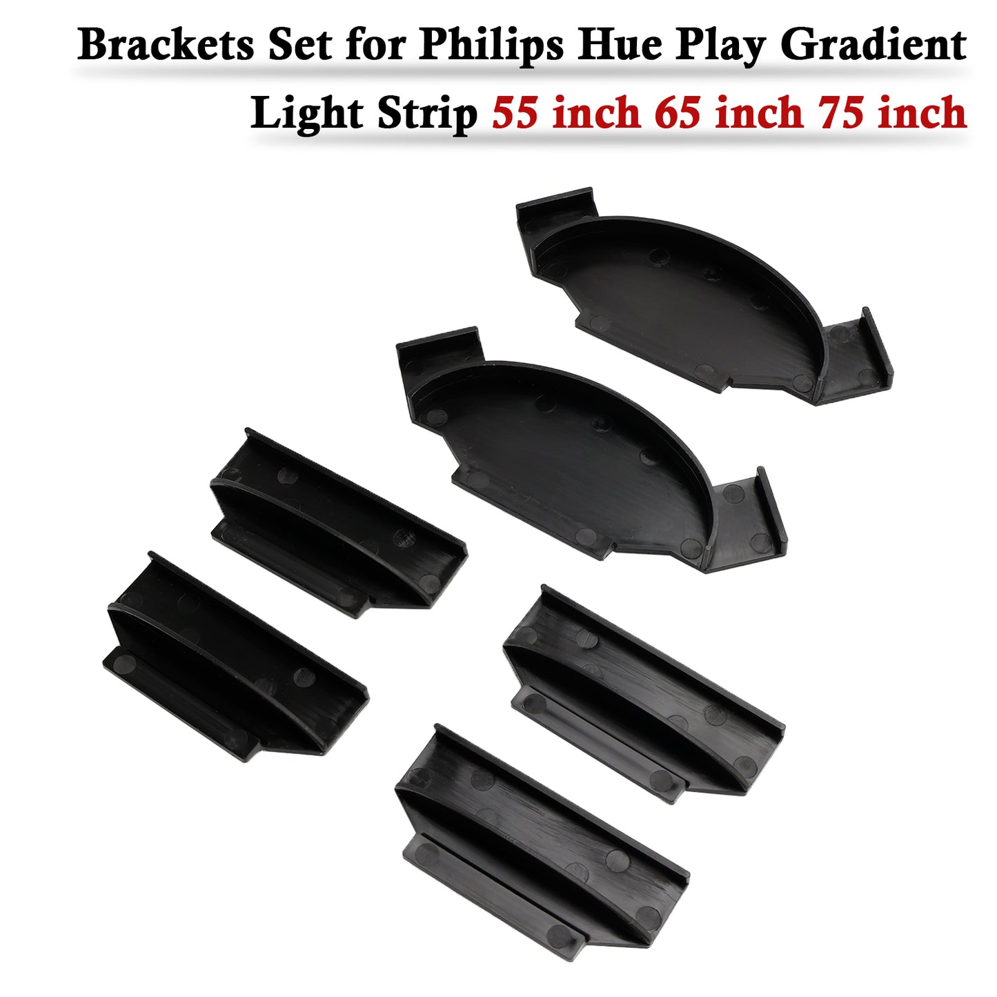 Brackets Set for Philips Hue Play Gradient Light Strip 55 inch 65 inch 75 inch