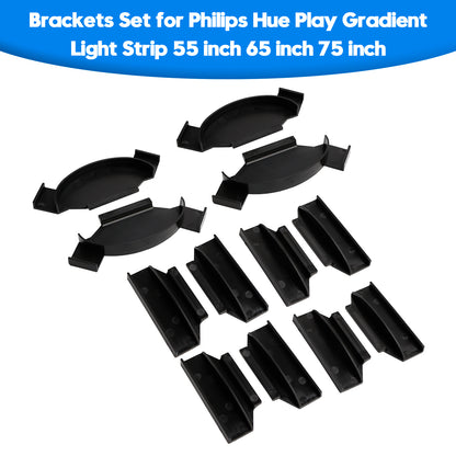 2 Pcs Brackets Set for Philips Hue Play Gradient Light Strip 55/65/75 inch