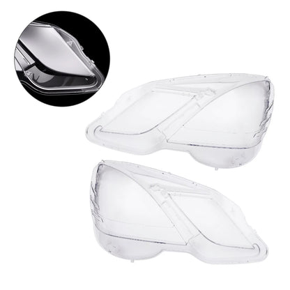 2PCS Front Headlight Glass Clear Cover For Mercedes Benz E-Class W212 2009-2014