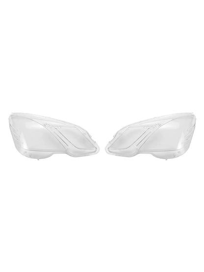 2PCS Front Headlight Glass Clear Cover For Mercedes Benz E-Class W212 2009-2014