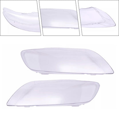 2PCS Front Headlight Glass Clear Cover For Audi Q7 2006-2015