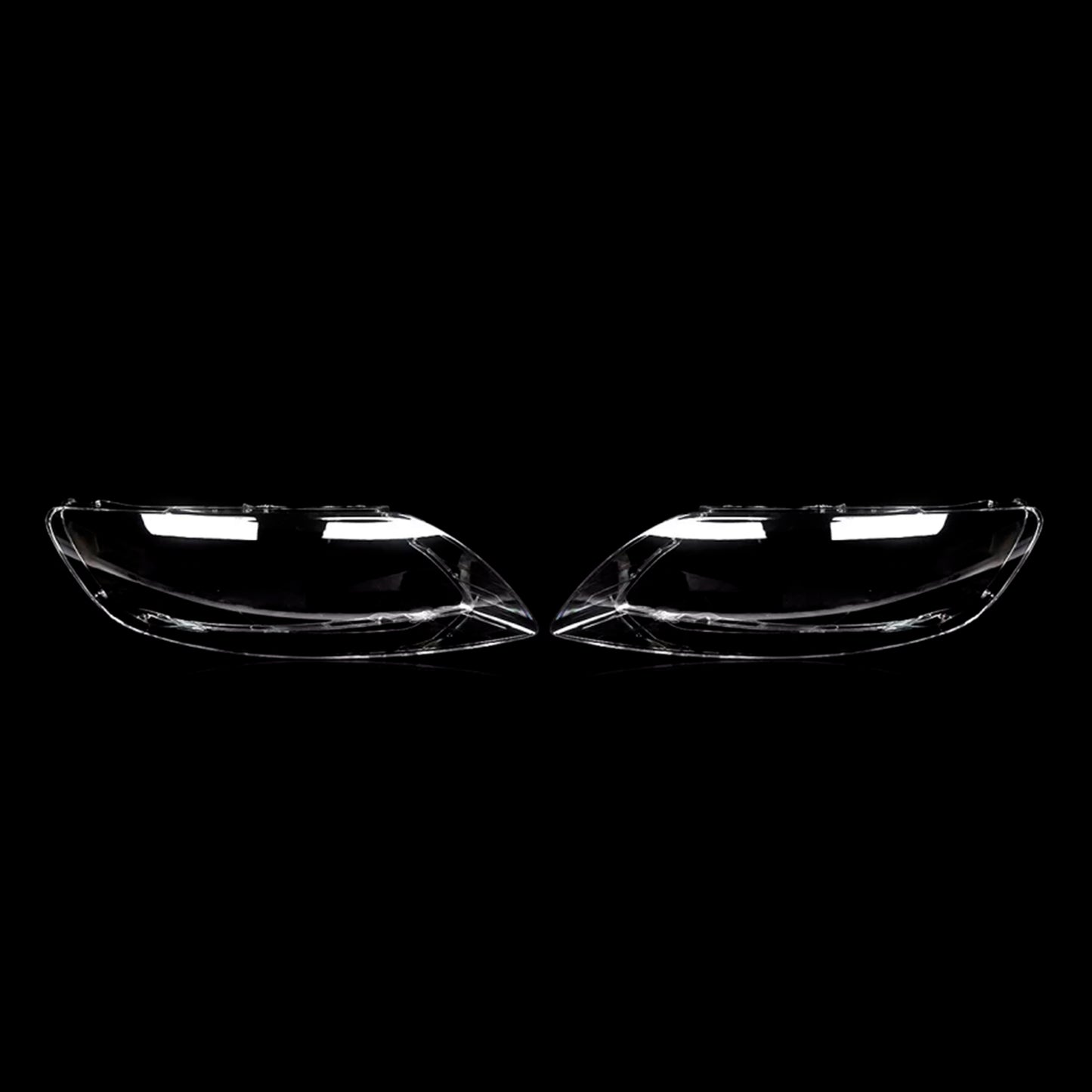 2PCS Front Headlight Glass Clear Cover For Audi Q7 2006-2015