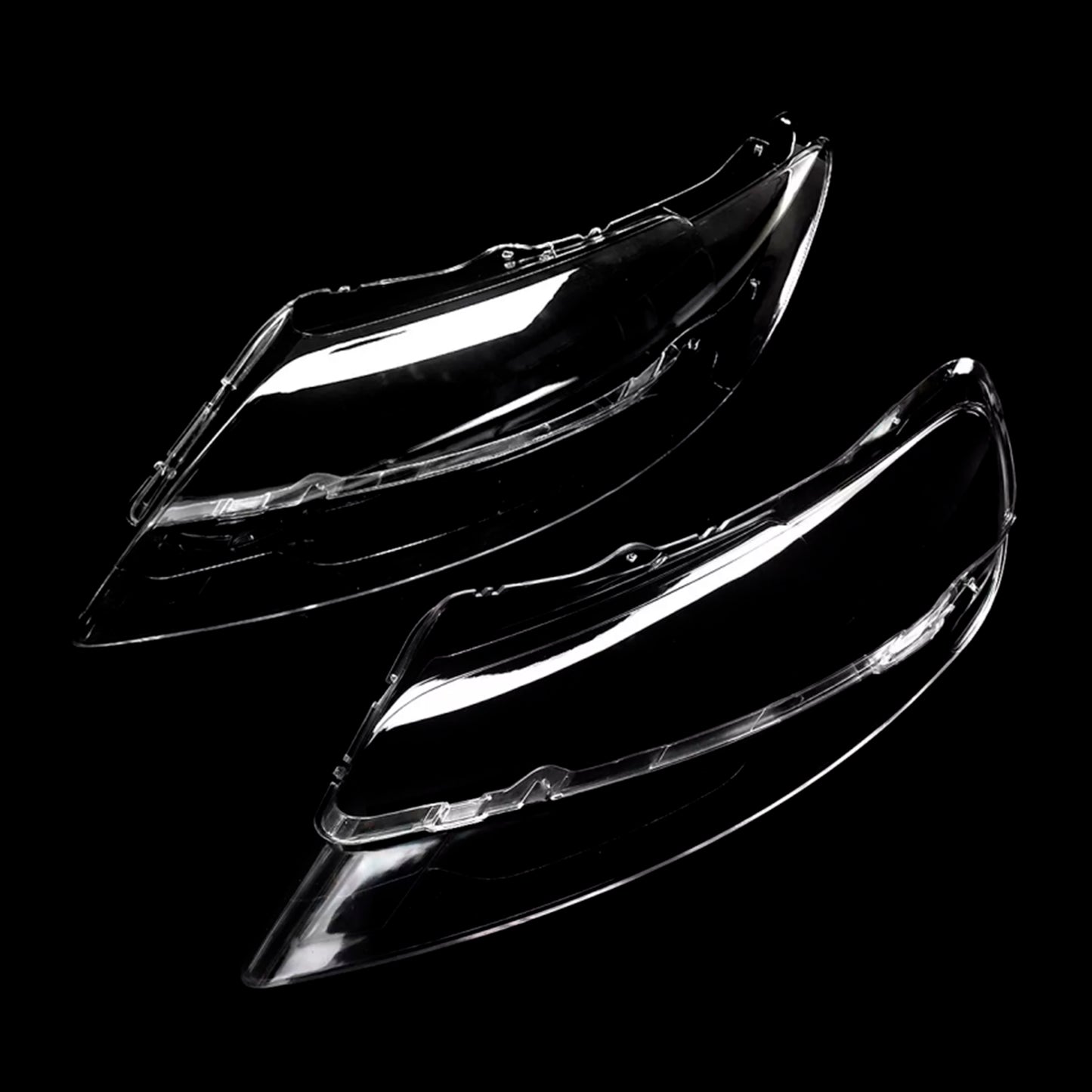 2PCS Front Headlight Glass Clear Cover For Audi Q7 2006-2015