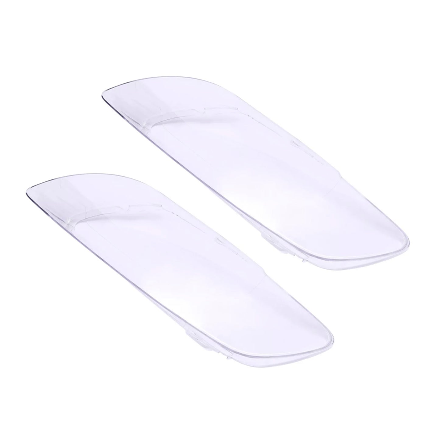 2PCS Front Headlight Glass Clear Cover For Audi Q7 2006-2015