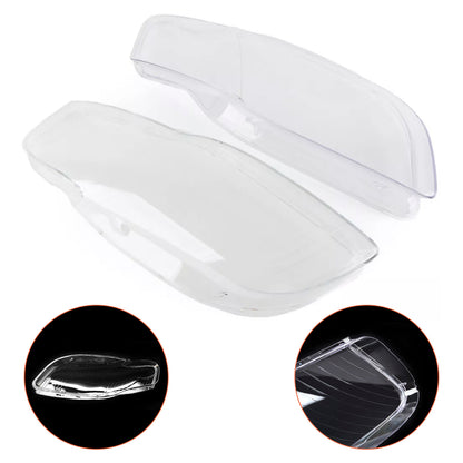 2PCS Front Headlight Glass Clear Cover For Audi A4 B7 8E 2005-2008
