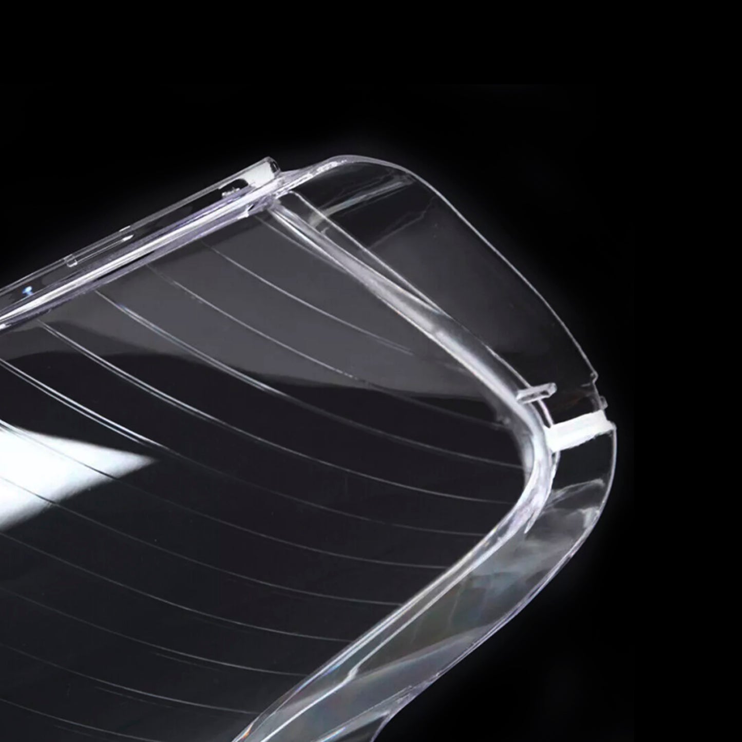 2PCS Front Headlight Glass Clear Cover For Audi A4 B7 8E 2005-2008
