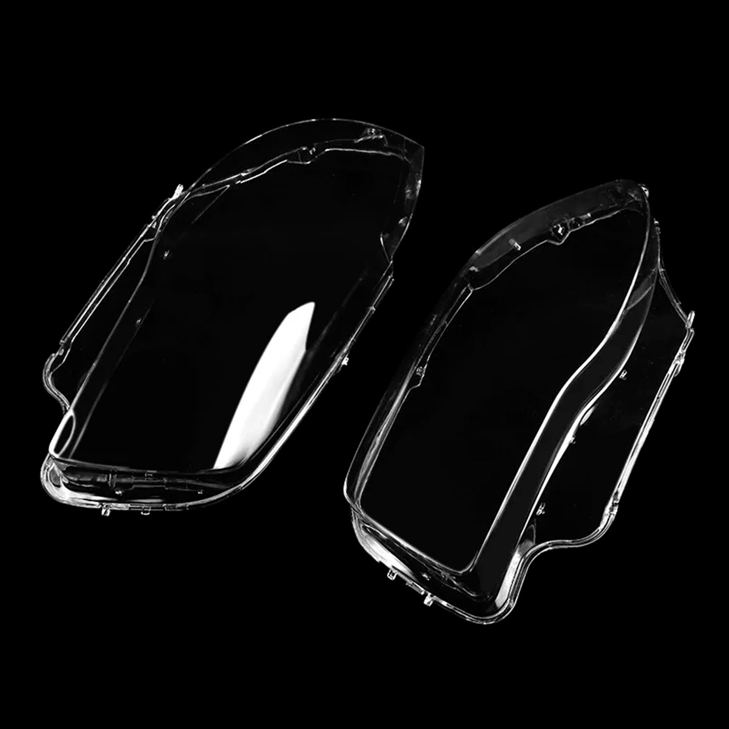 2PCS Front Headlight Glass Clear Cover For BMW 1-Series E81 E82 E87 E88 2003-2011