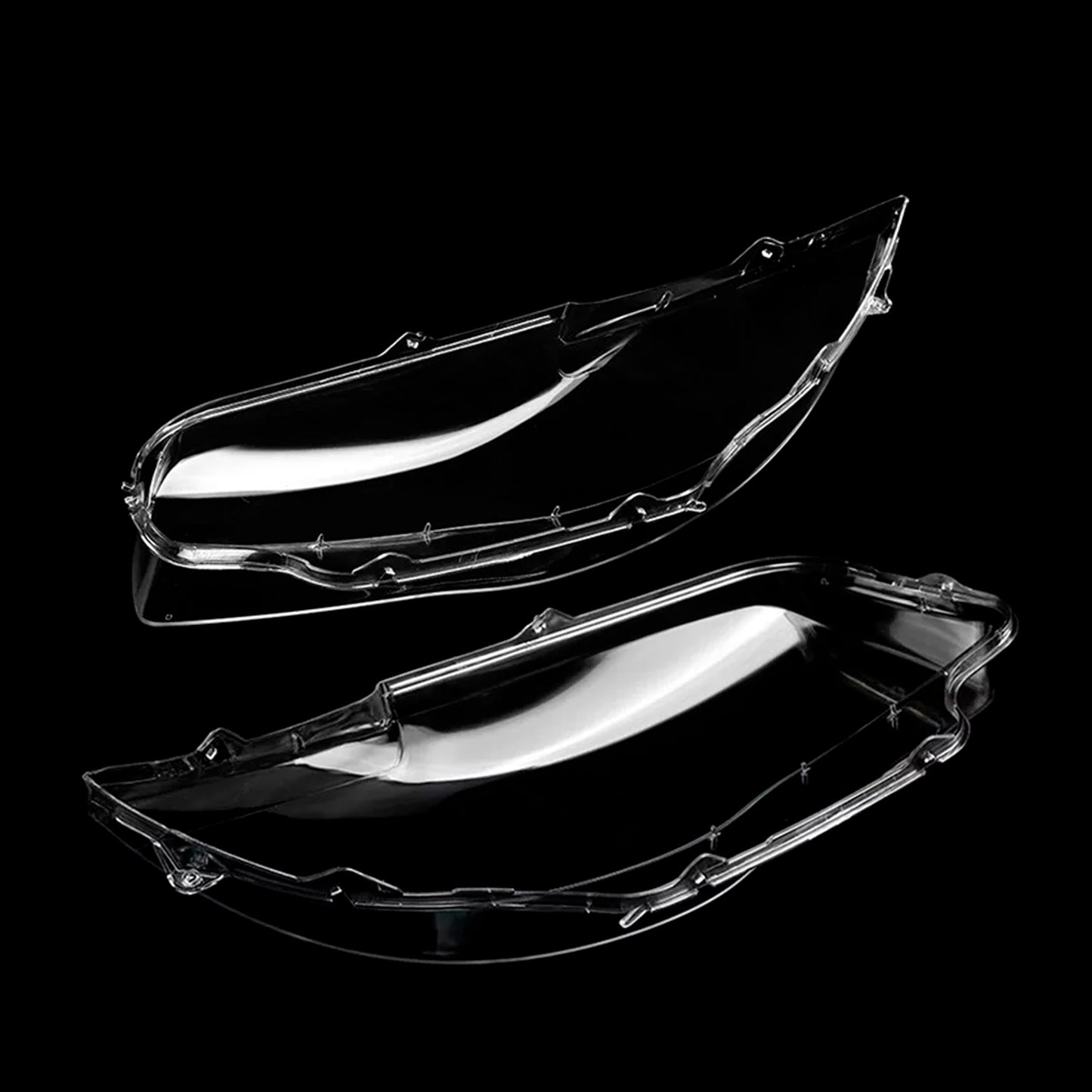 2PCS Front Headlight Glass Clear Cover For BMW 1-Series E81 E82 E87 E88 2003-2011