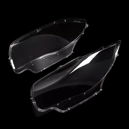2PCS Front Headlight Glass Clear Cover For BMW 1-Series E81 E82 E87 E88 2003-2011