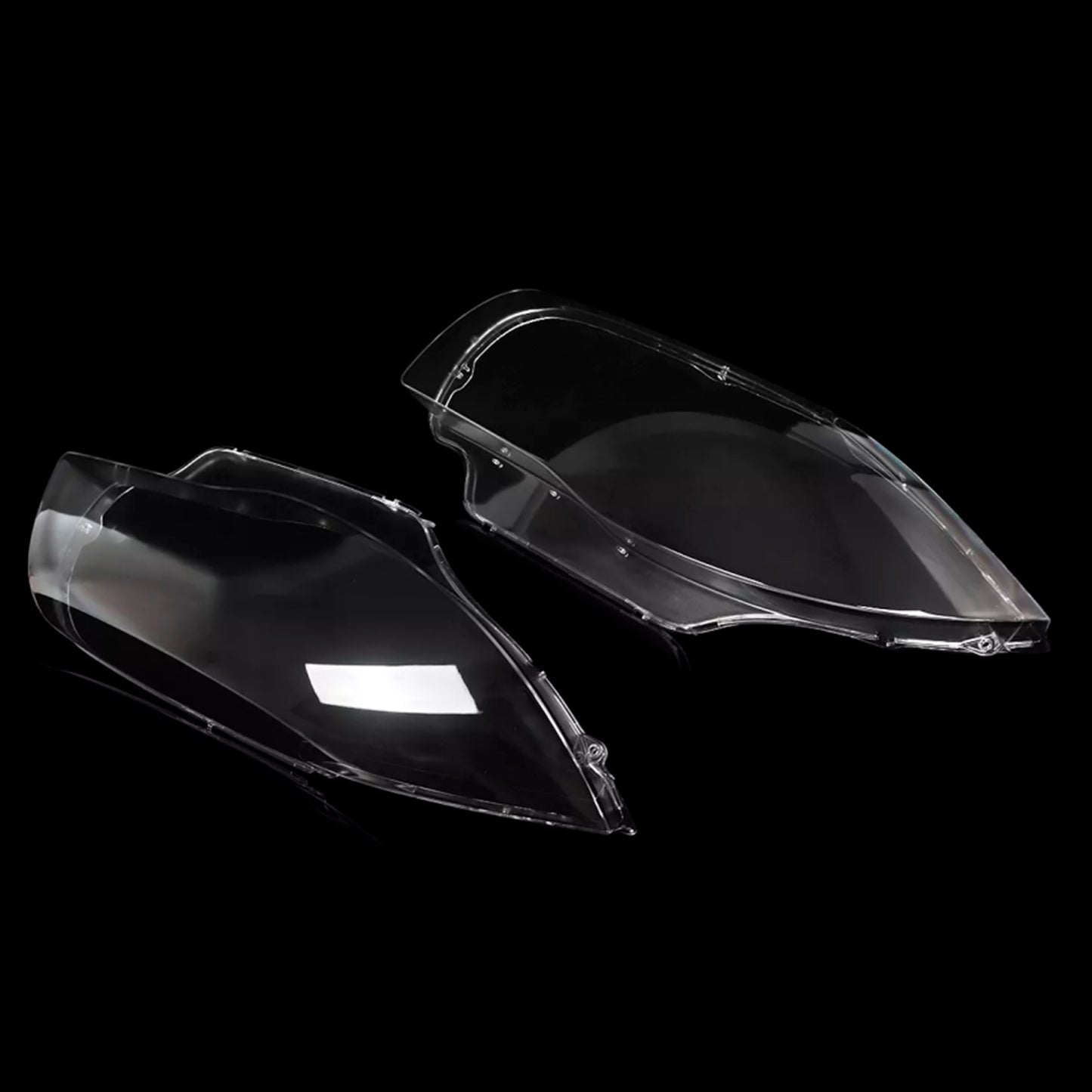 2PCS Front Headlight Glass Clear Cover For BMW 1-Series E81 E82 E87 E88 2003-2011