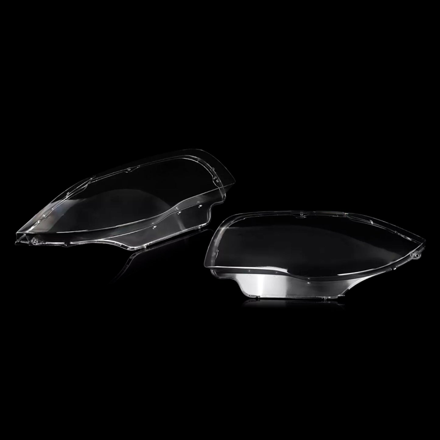 2PCS Front Headlight Glass Clear Cover For BMW 1-Series E81 E82 E87 E88 2003-2011