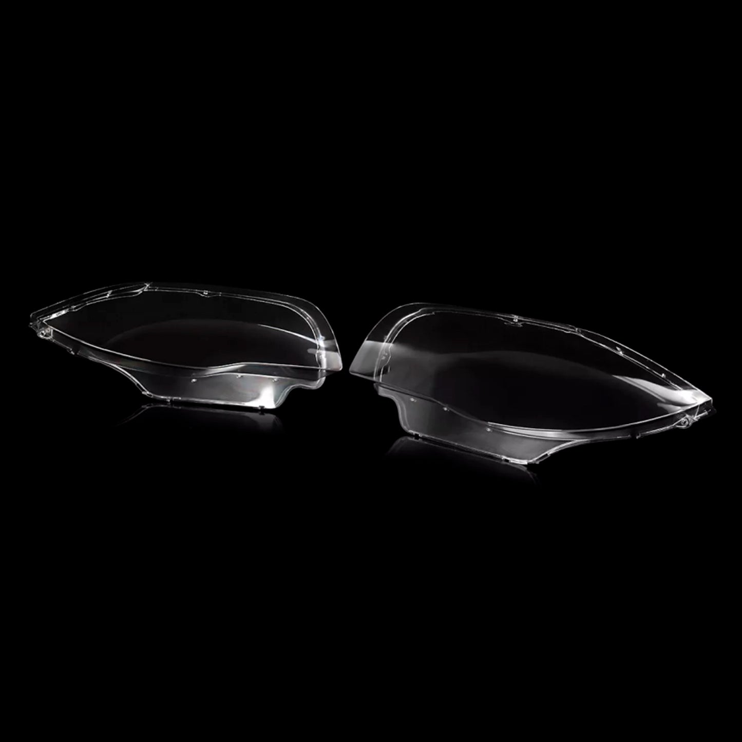 2PCS Front Headlight Glass Clear Cover For BMW 1-Series E81 E82 E87 E88 2003-2011