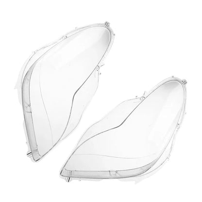 2PCS Front Headlight Glass Clear Cover For Mercedes W219 CLS350 CLS500 2006-2011