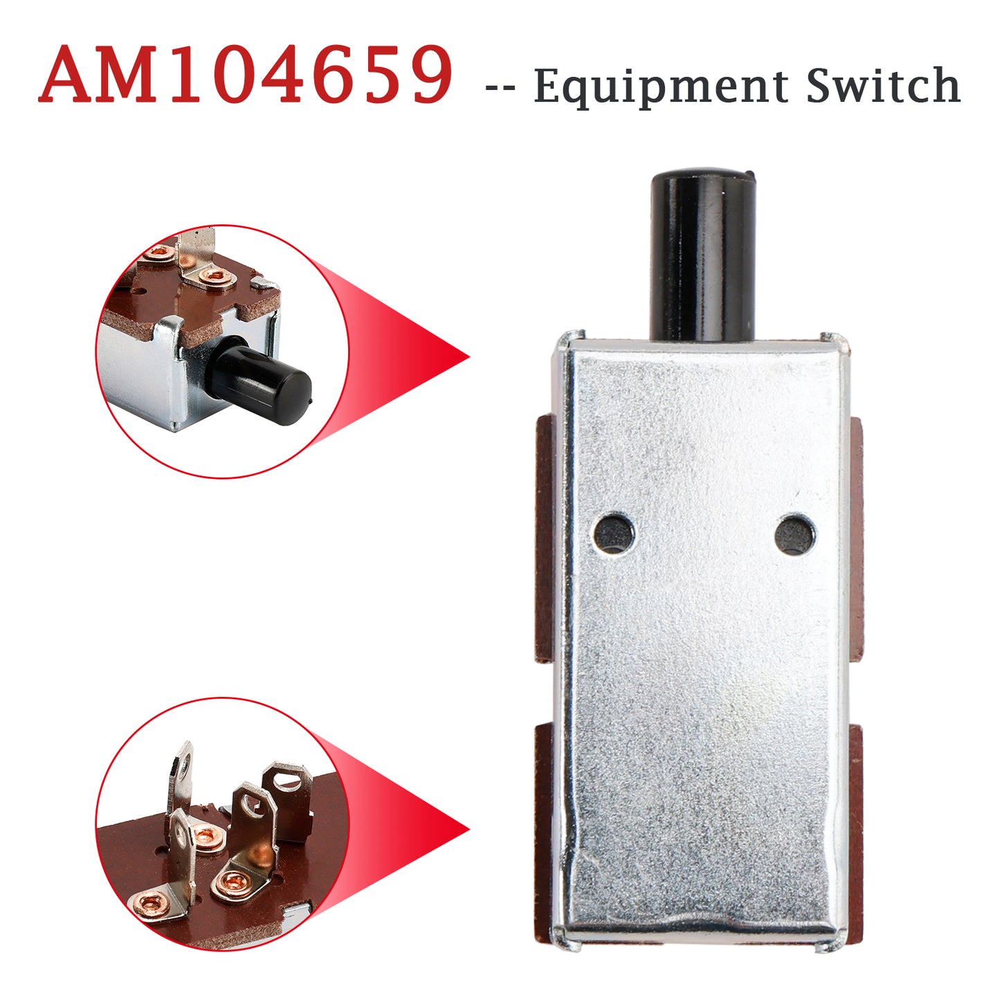 AM104659 Equipment Switch for John Deere GX70 GX75 GX95 GX85 SX85 RX63 RX73