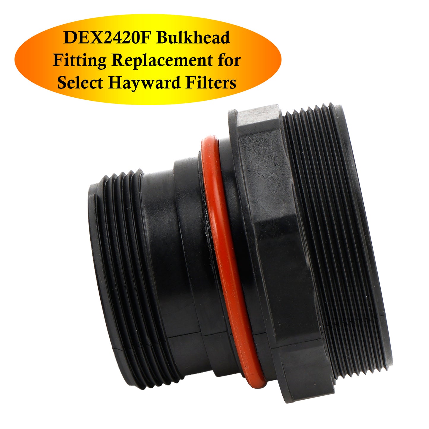 DEX2420F Bulkhead Fitting Replacement for Select Hayward Filters