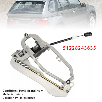 Rear Left Door Handle Carrier Outer 51228243635 For BMW E53 X5