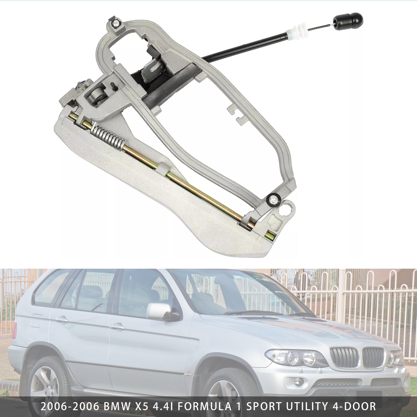 Rear Left Door Handle Carrier Outer 51228243635 For BMW E53 X5