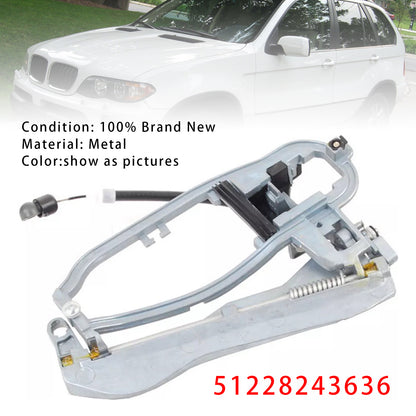 Rear Right Door Handle Carrier Outer 51228243636 For BMW E53 X5
