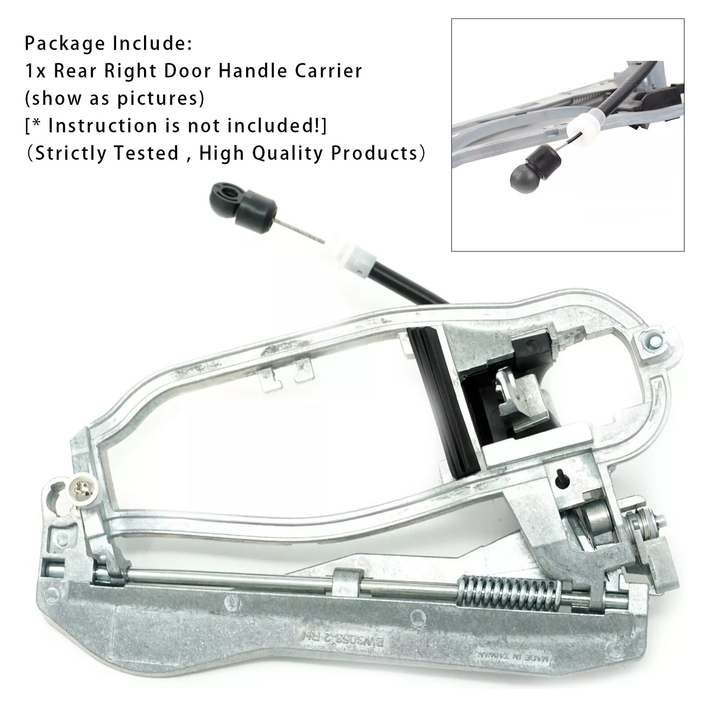 Rear Right Door Handle Carrier Outer 51228243636 For BMW E53 X5
