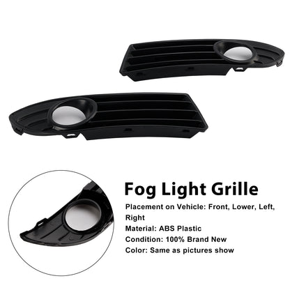 2PCS Fog Light Cover Grille Grill Fit VW Polo 9N3 GTI 2005-2009