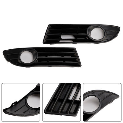 2PCS Fog Light Cover Grille Grill Fit VW Polo 9N3 GTI 2005-2009