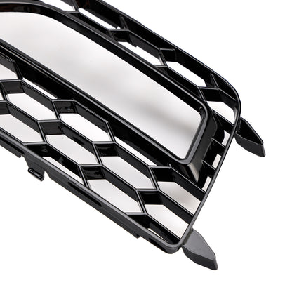 2PCS Bumper Fog Light Lamp Cover Grille Grill Fit Audi A4 S-line S4 2013-2015