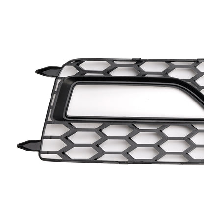 2PCS Bumper Fog Light Lamp Cover Grille Grill Fit Audi A4 S-line S4 2013-2015