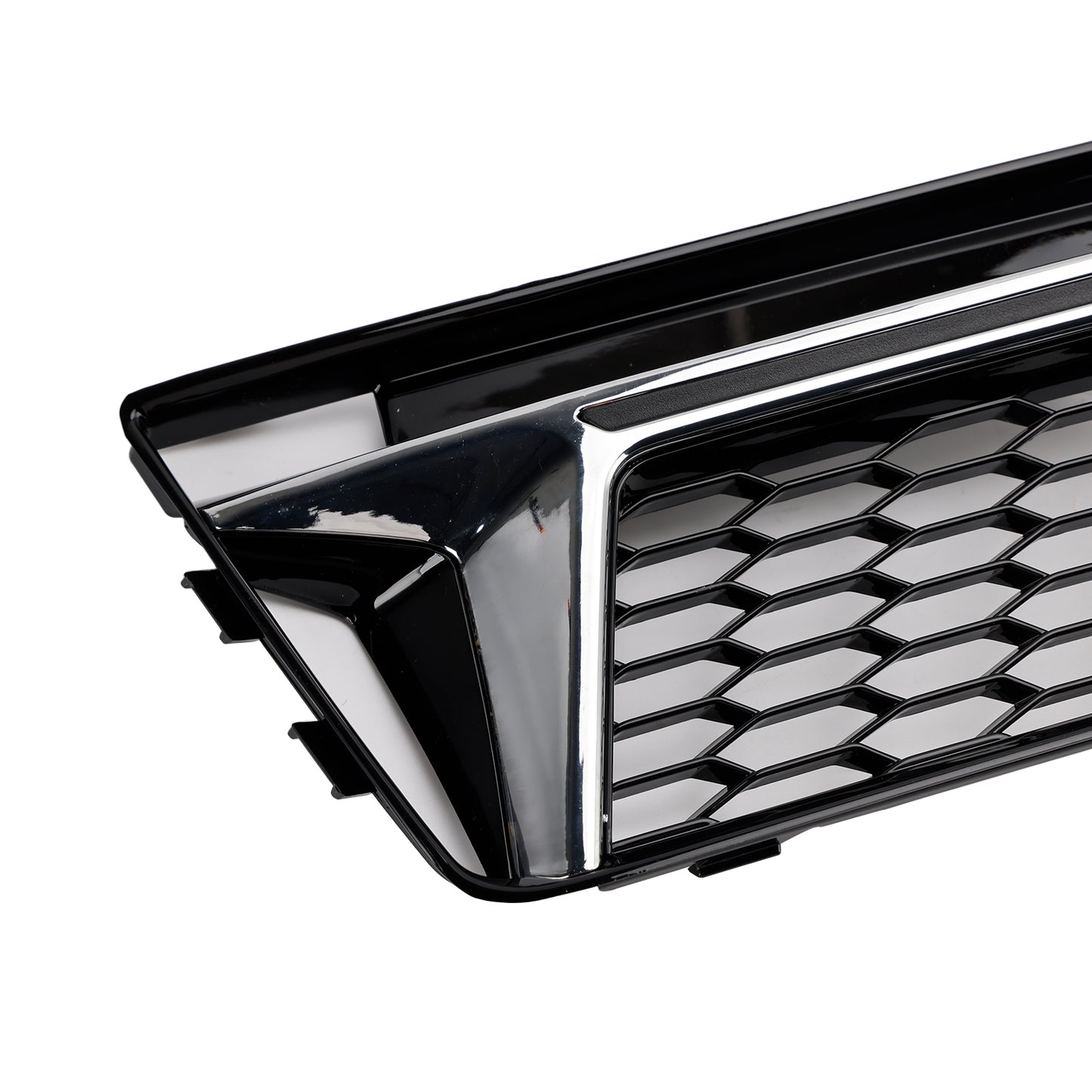 2PCS Fog Light Cover Grille Grill Fit AUDI A4 B9 S-Line S4 2016-2018