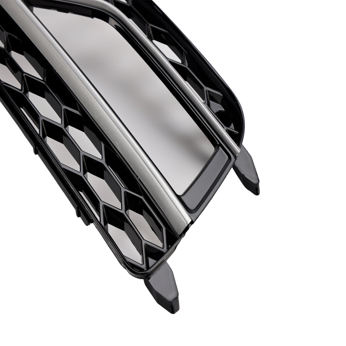 2PCS Front Fog Lamp Black Grill Grille Fit AUDI A5 S-Line S5 2013-2016