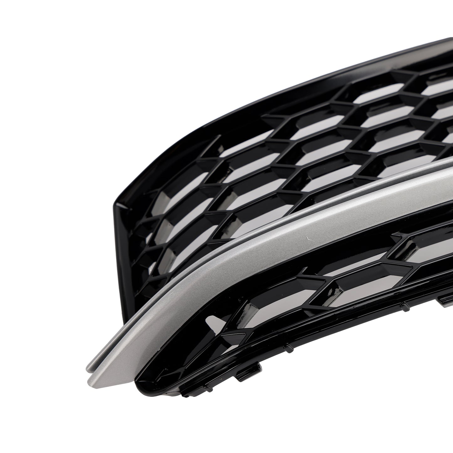 2PCS Front Fog Lamp Black Grill Grille Fit AUDI A5 S-Line S5 2013-2016