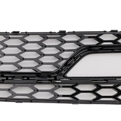 2PCS Front Fog Lamp Black Grill Grille Fit AUDI A5 S-Line S5 2013-2016