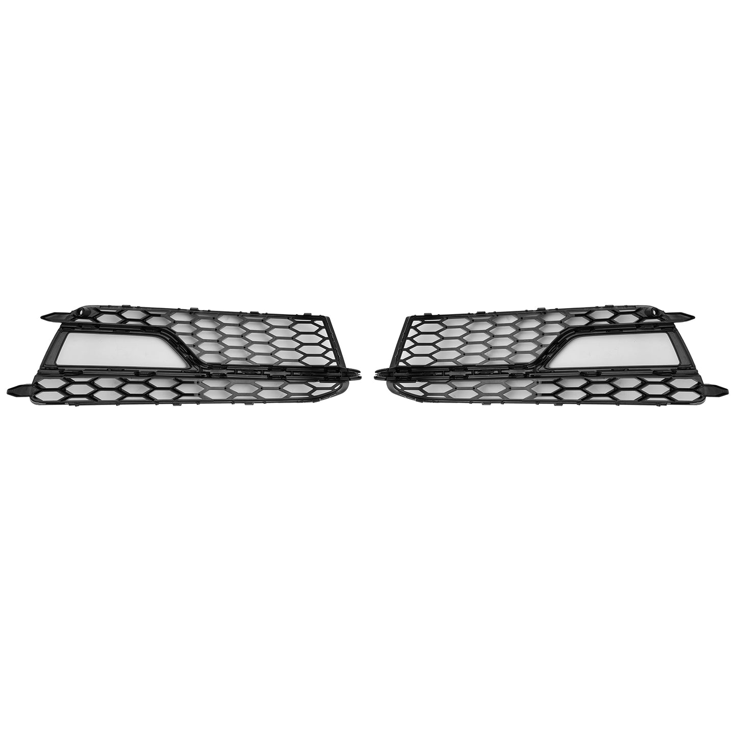 2PCS Front Fog Lamp Black Grille Grill Fit AUDI A5 S-Line S5 2013-2016