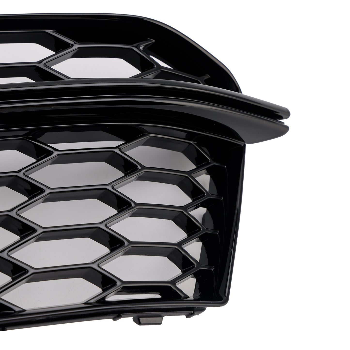 2PCS Front Fog Lamp Black Grille Grill Fit AUDI A5 S-Line S5 2013-2016