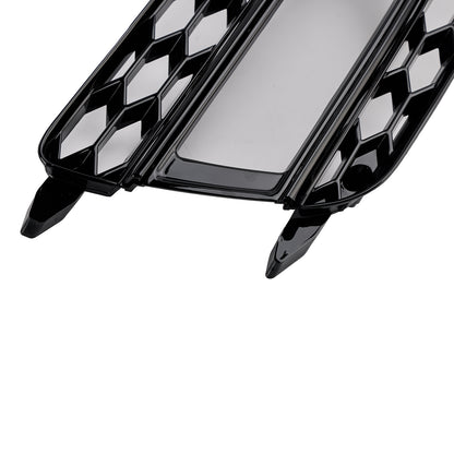 2PCS Front Fog Lamp Black Grille Grill Fit AUDI A5 S-Line S5 2013-2016