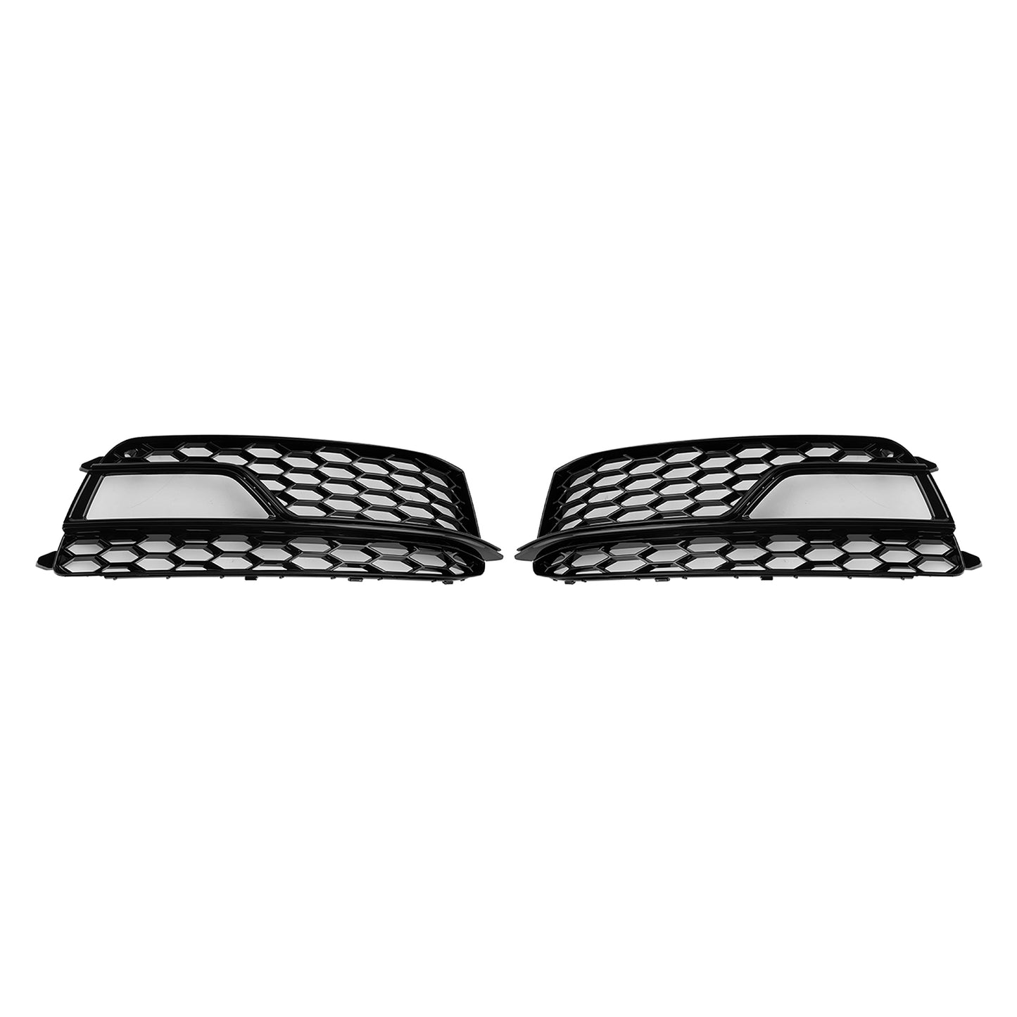 2PCS Front Fog Lamp Black Grille Grill Fit AUDI A5 S-Line S5 2013-2016