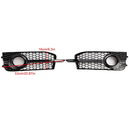 2PCS Front Bumper Fog Light Cover Grille Grill Fit Audi A1 S-Line 2011-2014
