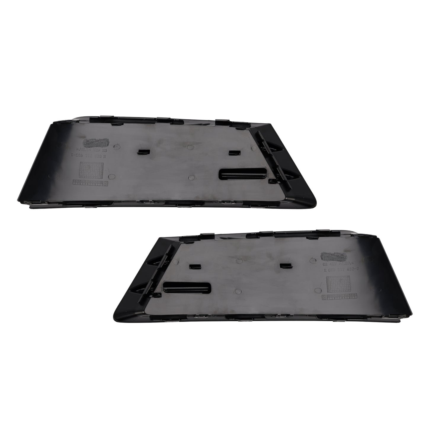 2PCS Front Fog Light Grille Lower Bumper Grill Fit AUDI A4 B9 2016-2018