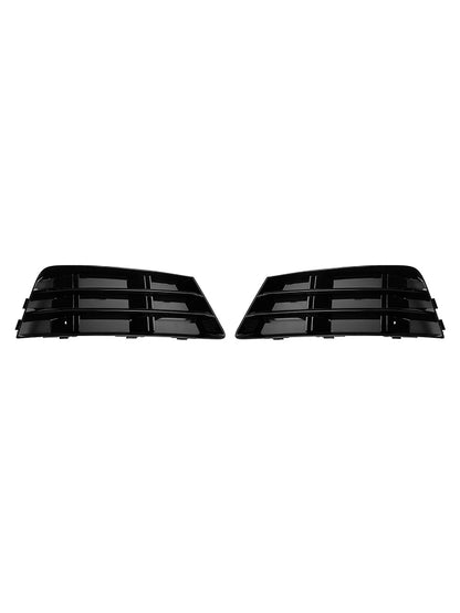 2PCS Front Fog Light Grill Lower Bumper Grille Fit AUDI A4 B9 2016-2018