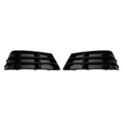 2PCS Front Fog Light Grill Lower Bumper Grille Fit AUDI A4 B9 2016-2018