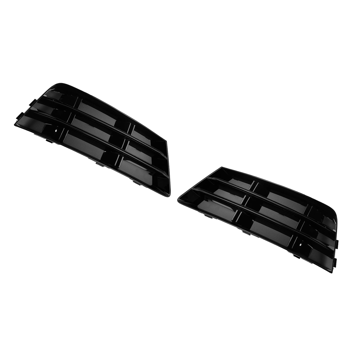 2PCS Front Fog Light Grill Lower Bumper Grille Fit AUDI A4 B9 2016-2018