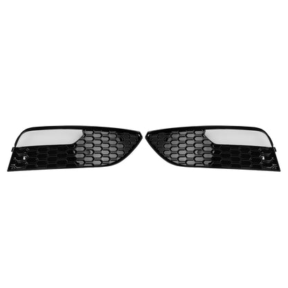 2PCS Front Bumper Fog Light Cover Grille Grill Fit Audi A3 2012-2016