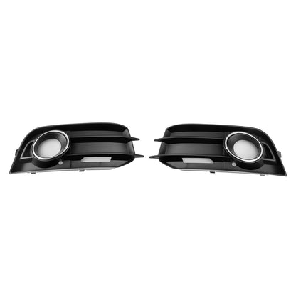 2PCS Fog Light Grille Front Bumper Grill Cover Fit Audi A1 8X 2011-2014