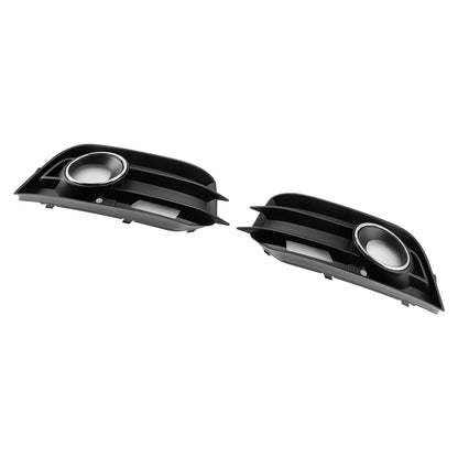 2PCS Fog Light Grille Front Bumper Grill Cover Fit Audi A1 8X 2011-2014