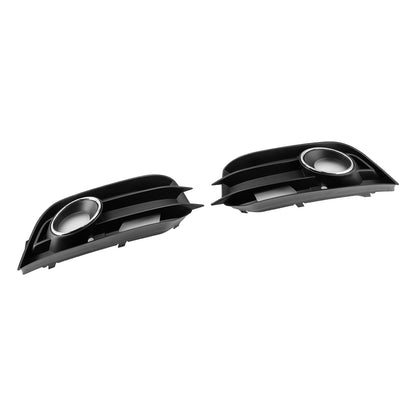 2PCS Fog Light Grille Front Bumper Grill Cover Fit Audi A1 8X 2011-2014