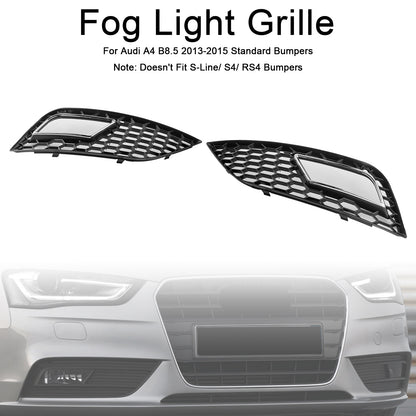 Honeycomb Style Fog Light Cover Fit Audi A4 B8.5 2013-2015 Standard Bumper