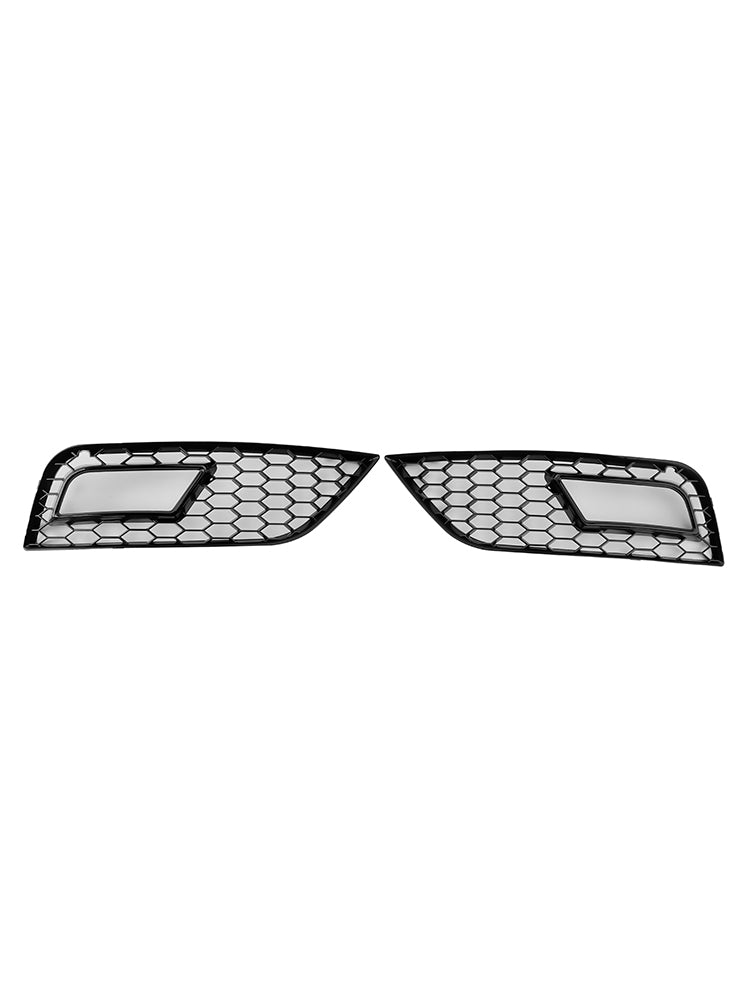 Black Honeycomb Fog Light Cover Fit Audi A4 B8.5 2013-2015 Standard Bumper